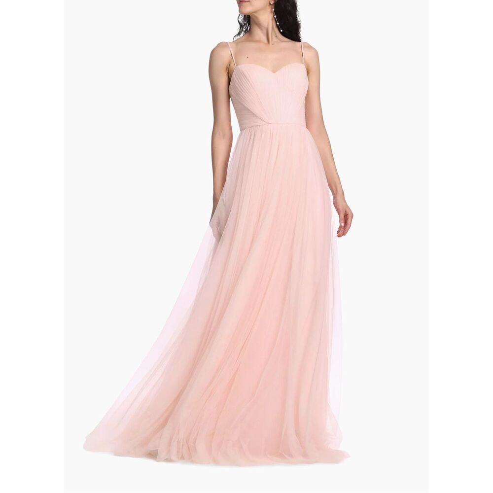 NWT Vera Wang Bride Vernen Sleeveless Pleated Gown Size US6 $495